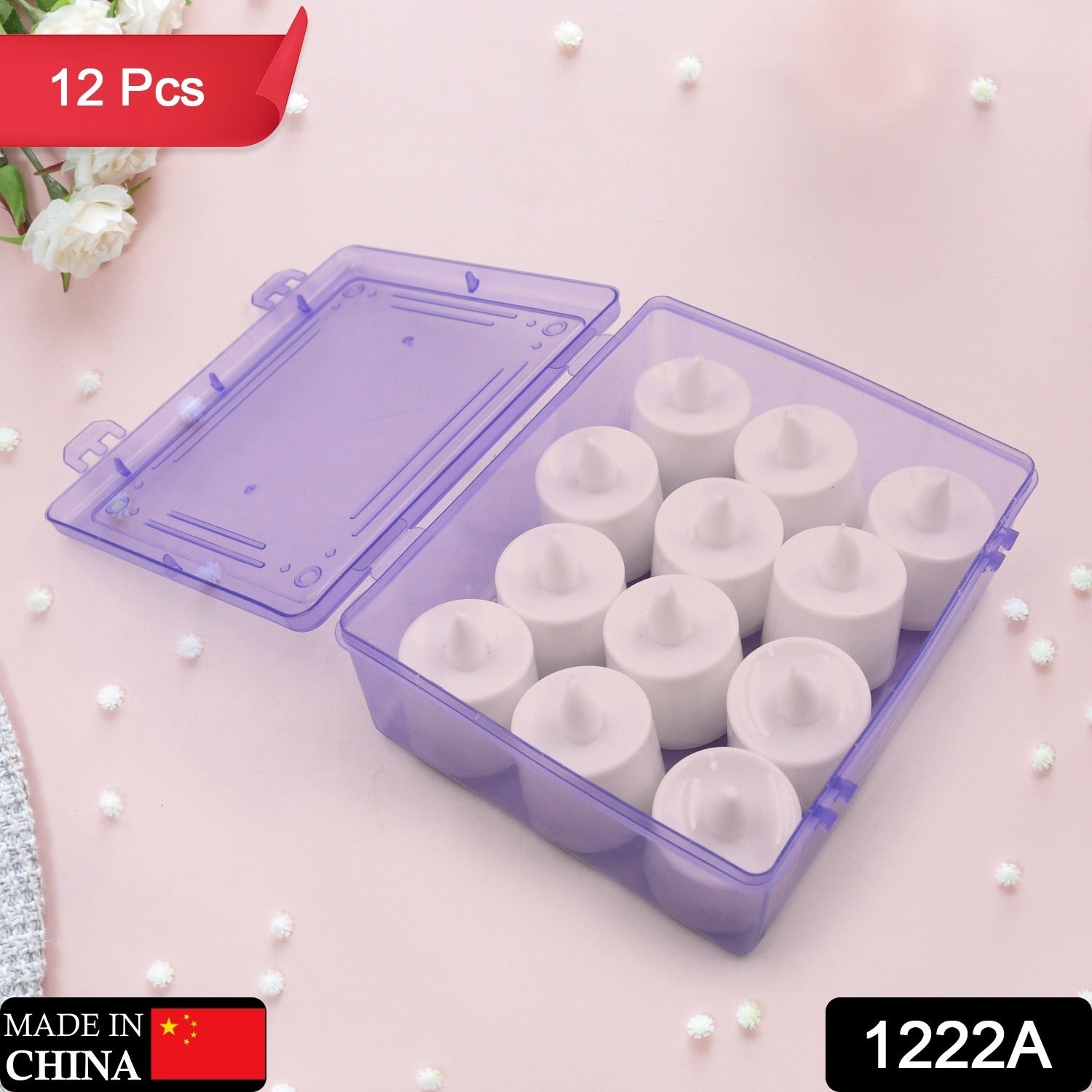 1222a Festival Decorative - LED Tealight Candles | Battery Operated Candle Ideal for Party, Wedding, Birthday, Gifts (12pc)(White) 1222a Festival Decorative - LED Tealight Candles | Battery Operated Candle Ideal for Party, Wedding, Birthday, Gifts (12pc)(White)